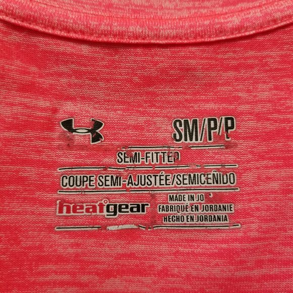 Under Armour shirt Small Twisted Tech HeatGear Semi-Fitted v-neck gym workout - Picture 8 of 10